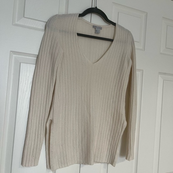 H&M 100% CASHMERE RIBBED LONG SLEEVE SWEATER SMALL - Picture 2 of 6